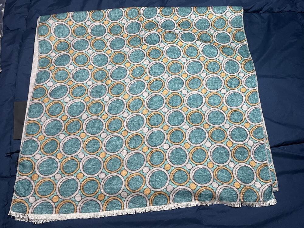 Beautiful New With Tags Kiton Napoli 100% Silk Scarf ~ Made in Italy